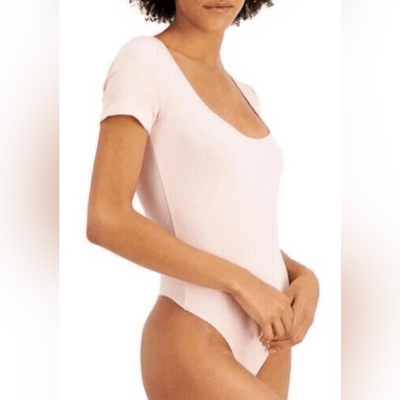 NWT Women’s Plus Size Jenni Intimates Angel White Square Neck Thong Bodysuit - Picture 3 of 6